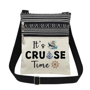 Cruise Themed Crossbody Bag with Adjustable Strap for Adults